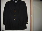 Zwarte blazer, 42, Dino-Mode, met gouden knopen, Kleding | Dames, Jasjes, Kostuums en Pakken, Zwart, Maat 42/44 (L), Ophalen of Verzenden