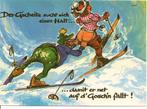 Humor - skieen - wintersport - 9009, Verzamelen, Ansichtkaarten | Themakaarten, Sport en Spel, Ongelopen, Verzenden, 1980 tot heden