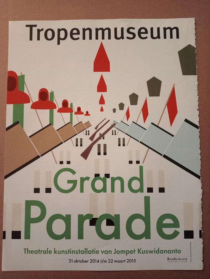 Tropenmuseum - Grand Parade Affiche Advertentie Pagina, Antiek en Kunst, Kunst | Overige Kunst, Ophalen of Verzenden