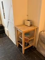 BEKVÄM Roltafel - Keukentrolley Berkenhout, Overige typen, Zo goed als nieuw, Minder dan 100 cm, 50 tot 75 cm