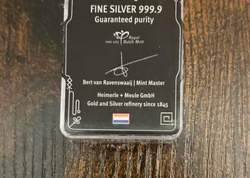 Zilverbaren 10 x 1 gram Fine 999.9 beschikbaar voor biedingen
