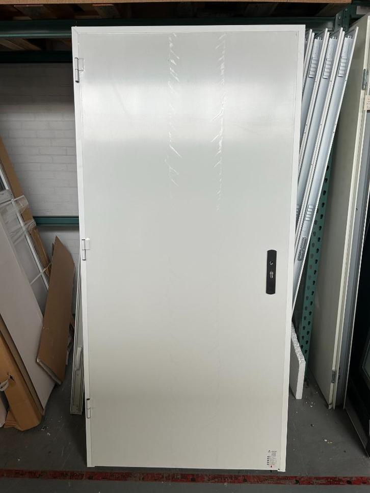 Stalen achterdeur loopdeur 101 x 210 cm Links kleur Wit, Doe-het-zelf en Verbouw, Deuren en Horren, Nieuw, Buitendeur, 200 tot 215 cm