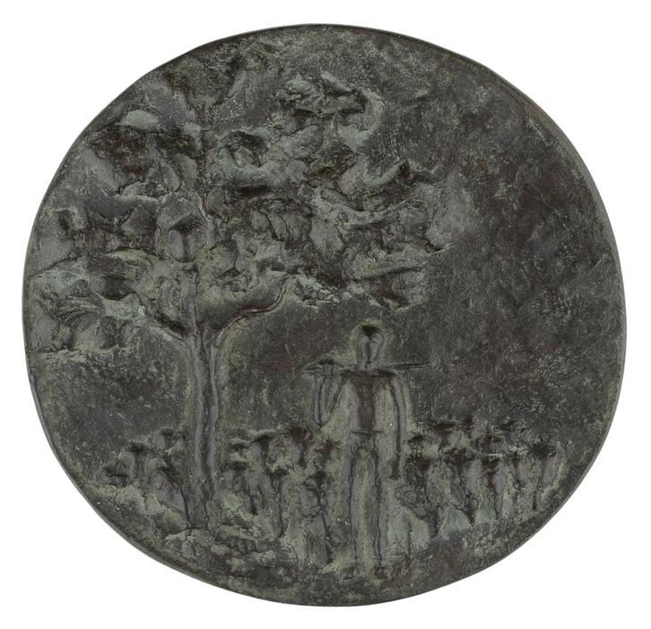 PENNING Christl Seth-Höfner : Zonder titel ººººº, Postzegels en Munten, Penningen en Medailles, Brons, Nederland, Verzenden