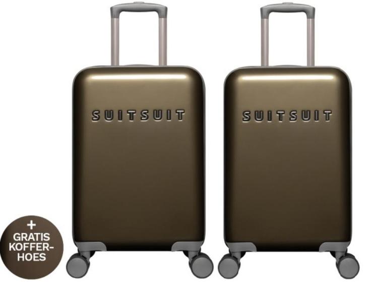 ✅NIEUW✅ SUITSUIT Starlight Handbagage set | Antique Bronze, Sieraden, Tassen en Uiterlijk, Koffers, Nieuw, Hard kunststof, 50 tot 60 cm
