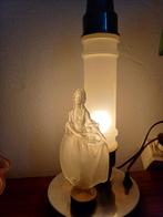 Art deco tafel lamp. Persglas beeldje met verlichting 30cm., Ophalen