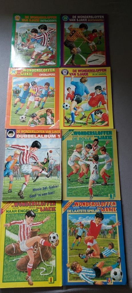 DE WONDERSLOFFEN VAN SJAKIE EN ROEL DIJKSTRA, Boeken, Stripboeken, Gelezen, Meerdere stripboeken, Ophalen of Verzenden