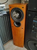 2 Kef Q3 speakers dark apple 120Wrms@ohm 75cm vloerstaand, Gebruikt, 120 watt of meer, Front, Rear of Stereo speakers, Ophalen