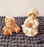 2 CHERISHED TEDDIES VRIENDSCHAP GELUK HAPPINESS IS HOMEMADE, Ophalen of Verzenden, Nieuw, Beeldje, Cherished Teddies