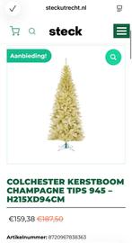 Nieuwe kerstboom Black Box champagne kleur Colchester 215cm, Diversen, Kerst, Ophalen of Verzenden, Nieuw