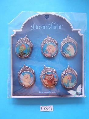 Droomvlucht nr. EPP387-01 t/m EPP392-01, Verzamelen, Efteling, Nieuw, Button of Speldje, Ophalen