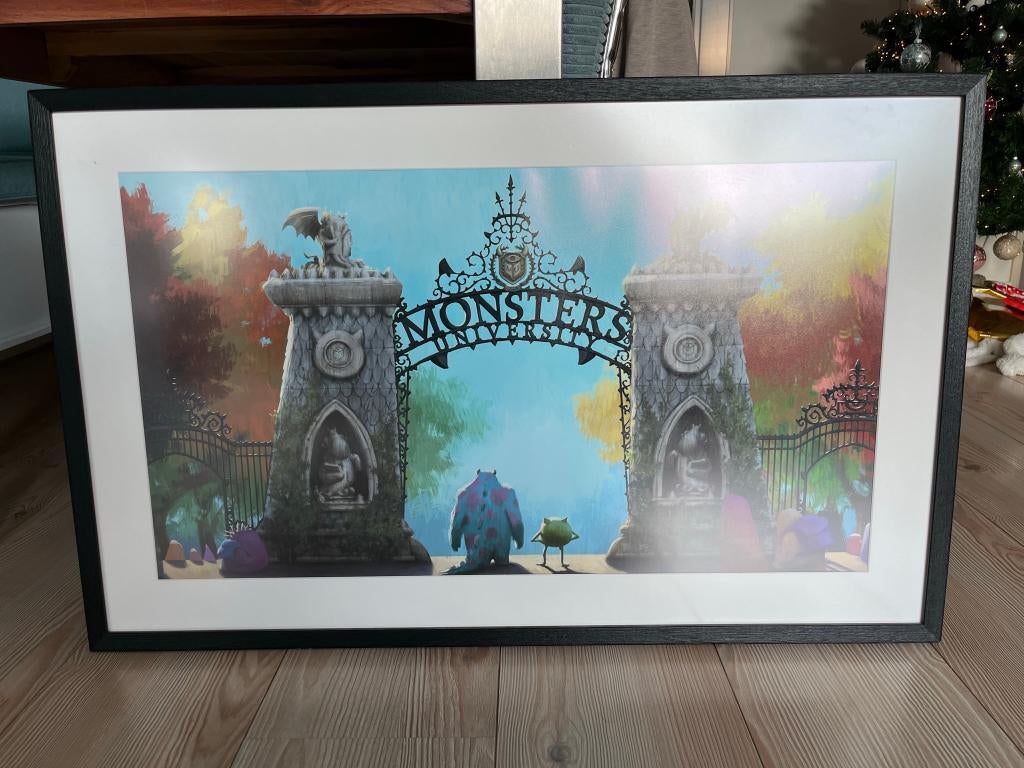 Ingelijste poster Monsters & Co, Ophalen, 50 tot 75 cm, Zo goed als nieuw, 75 tot 100 cm