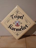 metalen bierplaat Karmeliet, Verzamelen, Biermerken, Ophalen of Verzenden, Nieuw, Reclamebord, Plaat of Schild, Overige merken