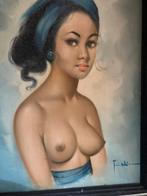 Balinese schone, Antiek en Kunst, Kunst | Schilderijen | Klassiek, Ophalen of Verzenden
