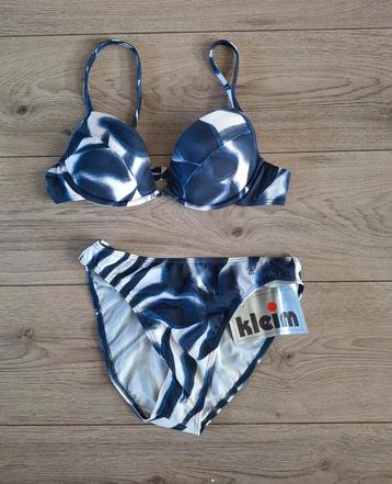 Nieuwe bikini KLEIM mt 40 blauw-wit met print beschikbaar voor biedingen