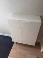 Witte Schoenenkast met Lade en Deuren, Ophalen of Verzenden, Zo goed als nieuw