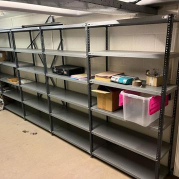 Schâfer SSI metalen legbordstelling - 221 cm hoog, 6 meter beschikbaar voor biedingen