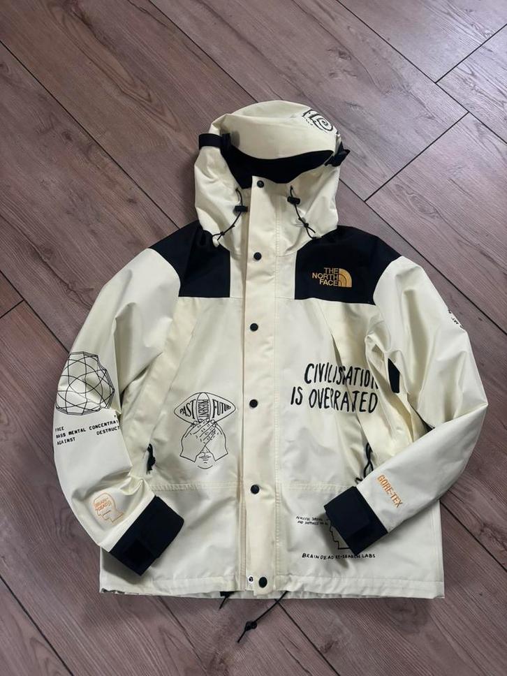 The North Face Braindead parka (F/W 2019), Kleding | Heren, Jassen | Winter, Zo goed als nieuw, Wit, Ophalen of Verzenden