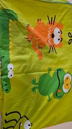 Groen dekbedovertrek met dieren, Jongetje of Meisje, Dekbedovertrek, Ophalen of Verzenden, Zo goed als nieuw