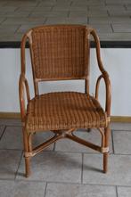 Rieten Rotan Stoel, Ophalen, Gebruikt, Bruin, Vintage