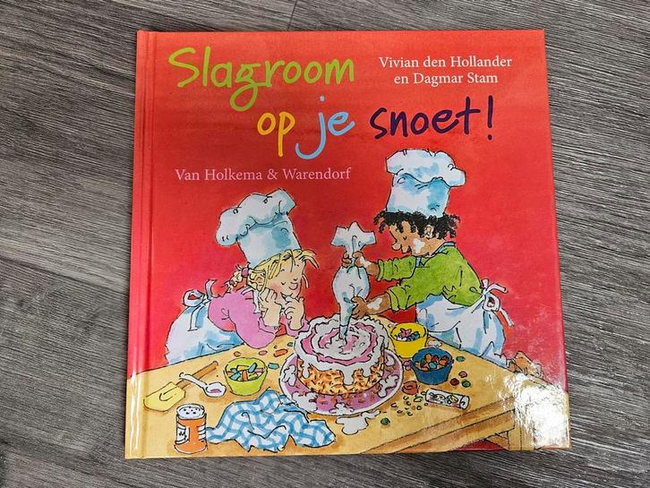 Slagroom op je snoet! - Kinderboek, Boeken, Kinderboeken | Kleuters, Zo goed als nieuw, Fictie algemeen, Ophalen of Verzenden