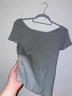 Grijs rib shirtje - Maat M, Kleding | Dames, T-shirts, Maat 38/40 (M), Ophalen of Verzenden, Zo goed als nieuw, Korte mouw