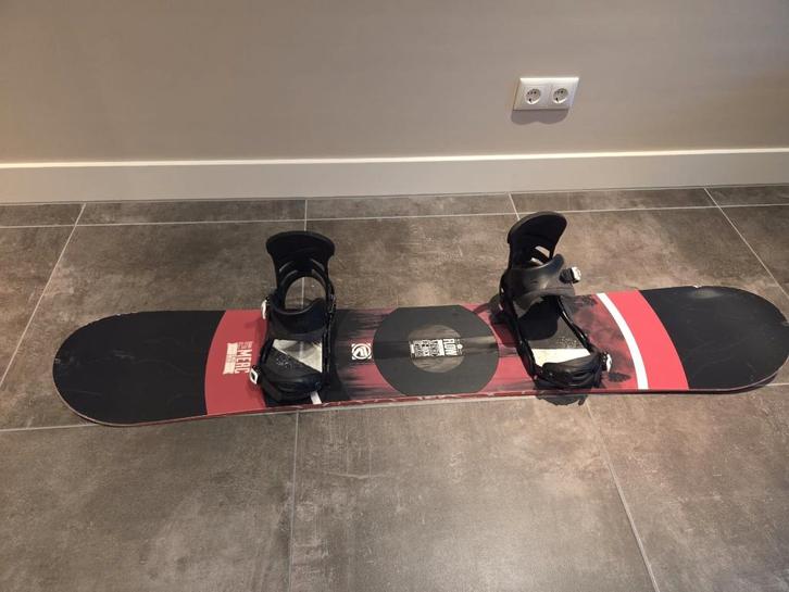 Snowboardset  Flow Merc 159,  Burton Mission Binding, Sport en Fitness, Snowboarden, Gebruikt, Board, Ophalen of Verzenden
