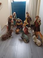 kerst beelden Jezus in kribe beelden 58 cm hoog, Ophalen of Verzenden, Gebruikt, Beeld(je), Christendom | Katholiek