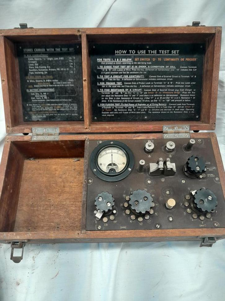 Detonatie box Demolition Test Set, Verzamelen, Militaria | Tweede Wereldoorlog, Engeland, Ophalen of Verzenden