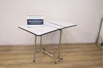 Vintage Formica Klaptafel met Wit Blad, Ophalen of Verzenden, Niet ingevuld, Niet ingevuld, Niet ingevuld