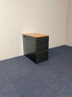 2 x Ladekast / Standcontainer Ahrend, zwart, beuken blad