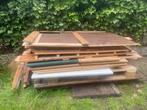 Planken van alles wat, Doe-het-zelf en Verbouw, Hout en Planken, Ophalen, Gebruikt, Minder dan 25 mm, Pallet