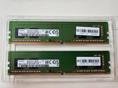 2x 8GB DDR4 RAM - HP/Samsung, Computers en Software, RAM geheugen, Gebruikt, Desktop, 16 GB, DDR4, Ophalen of Verzenden