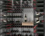 Degelijk zwart metalen wijnrek voor 100 - 10.000 flessen, Huis en Inrichting, Woonaccessoires | Wijnrekken, Nieuw, 25 flessen of meer
