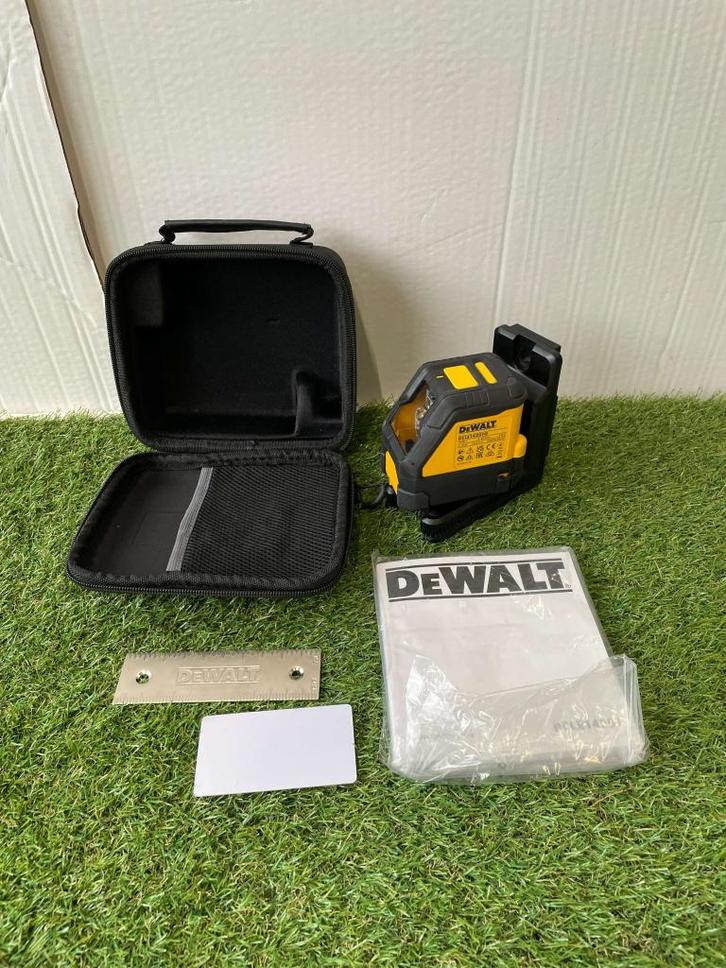 DeWALT Kruislijnlaser DCLE14201G in tas-groen-2 lijnen-45m, Doe-het-zelf en Verbouw, Gereedschap | Handgereedschap, Zo goed als nieuw