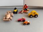 Houten speelgoedautootjes & figuren – Janod, Goki & meer, Kinderen en Baby's, Speelgoed | Speelgoedvoertuigen, Ophalen of Verzenden