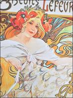Prachtig Alphonse Mucha Jugendstil Poster Affiche canvas, Antiek en Kunst, Verzenden