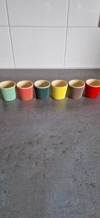 Retro eierdopjes, Huis en Inrichting, Keuken | Servies, Ophalen, Zo goed als nieuw, Overige stijlen, Overige typen