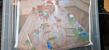 BUITENKANS Originele Schleich, playmobil met dozen Manege  beschikbaar voor biedingen