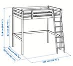 Ikea loft bed. Hoogslaper, Huis en Inrichting, Ophalen, Gebruikt, 200 cm, Hoogslaper