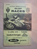 Programmaboekje Olof Races 1975 gesigneerd, Ophalen of Verzenden, Motoren