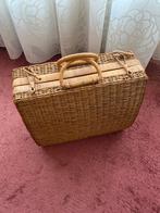 Vintage Rotan Koffer, Huis en Inrichting, Woonaccessoires | Kisten, Ophalen, Overige materialen, Gebruikt, Minder dan 50 cm