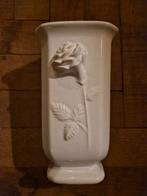 Kaiser Porzellan Rozentuin Vaas Wit, Verzenden, Wit, Aardewerk of Porselein, Zo goed als nieuw