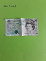 Verenigd Koningrijk  5 pond biljet, Postzegels en Munten, Bankbiljetten | Europa | Niet-Eurobiljetten, Los biljet, Ophalen of Verzenden