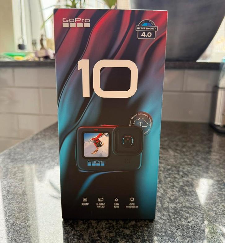 GoPro HERO 10  black edition NIEUW IN DOOS ( met factuur ) !, Audio, Tv en Foto, Actiecamera's, Nieuw, GoPro, Ophalen of Verzenden