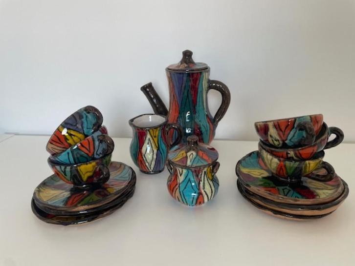 vintage koffie servies, Huis en Inrichting, Keuken | Servies, Nieuw, Overige typen, Overige stijlen, Aardewerk, Ophalen of Verzenden