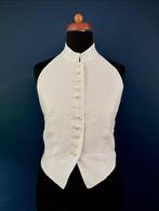 Wit linnen halter gilet Mark maat 36, Verzenden, Wit, Zo goed als nieuw, Maat 36 (S)