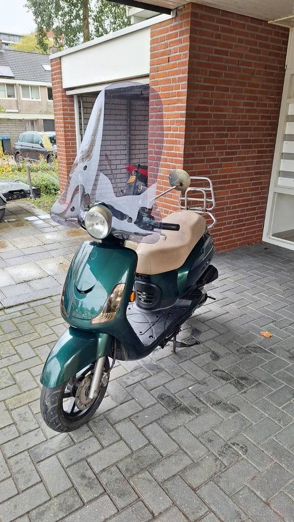 Sym Fiddle II, Fietsen en Brommers, Scooters | Yamaha, Gebruikt, Overige modellen, Maximaal 45 km/u, Benzine, Ophalen