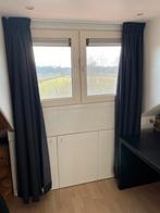 Gordijnen donker grijs gevoerd, Ophalen of Verzenden, Zo goed als nieuw, Grijs, 200 cm of meer