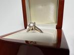 solitaire 18kt witgouden ring met 0.74kt diamant., Goud, Met edelsteen, 17 tot 18, Dame