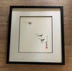 Schilderijen Titi Kwok (kraanvogels, jonk), Ophalen of Verzenden